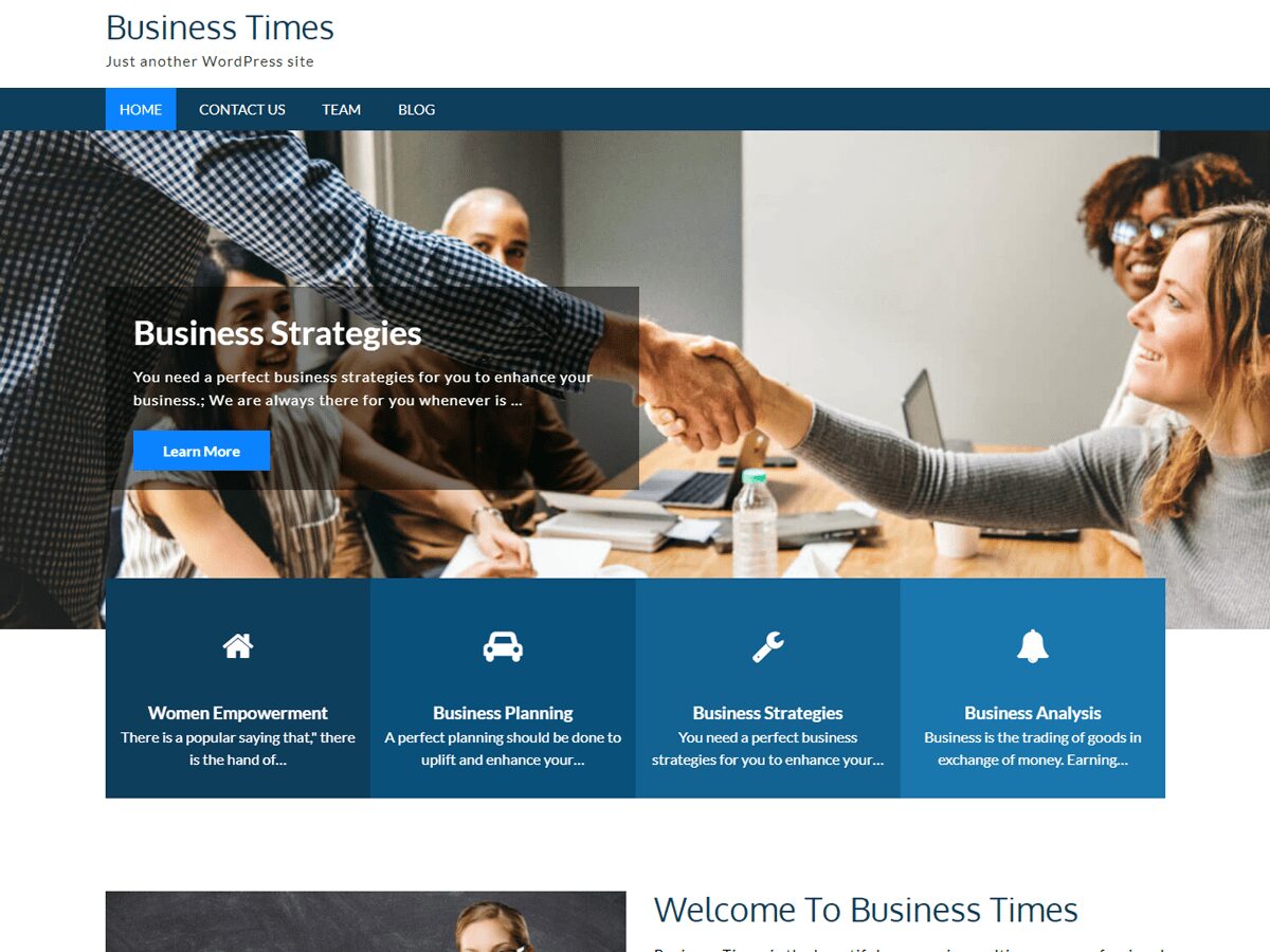 business times wordpress themes for business