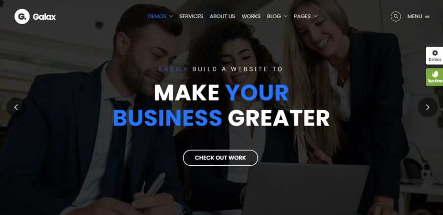 galax wordpress themes for business