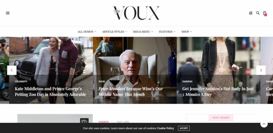 the voux wordpress magazine themes 