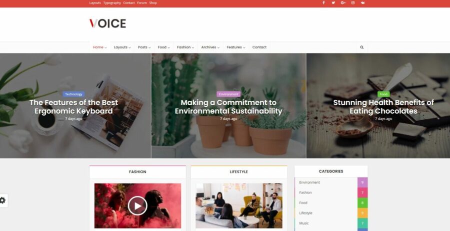 voice wordpress theme