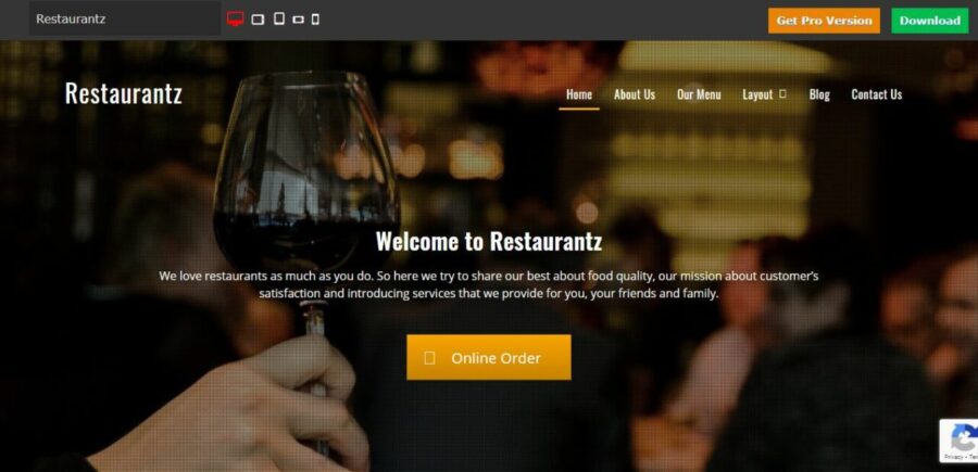 restaurantz wordpress restaurant themes