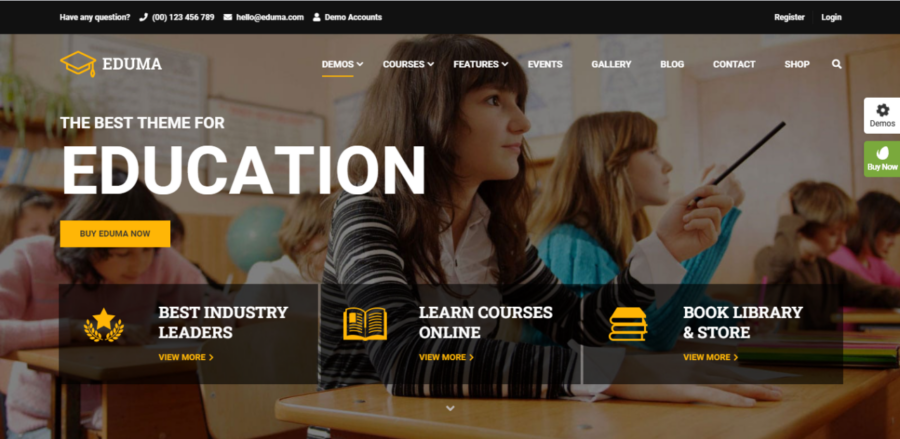 eduma elementor templates