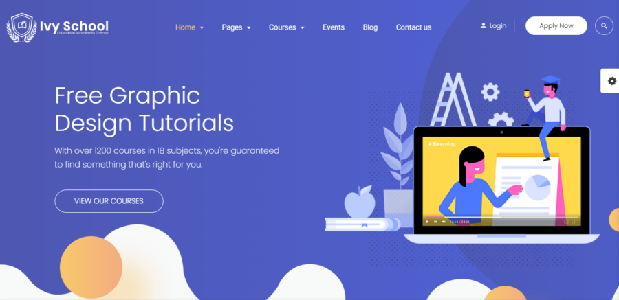 30 Best Elementor Templates and Themes (Free & Paid) 6 ivyschool elementor templates