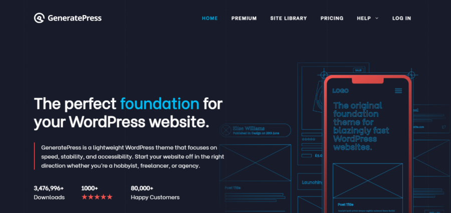 30 Best Elementor Templates and Themes (Free & Paid) 11 GeneratePress elementor templates