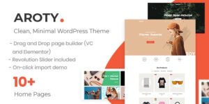 Aroty Clean Minimal WordPress WooCommerce WordPress Theme
