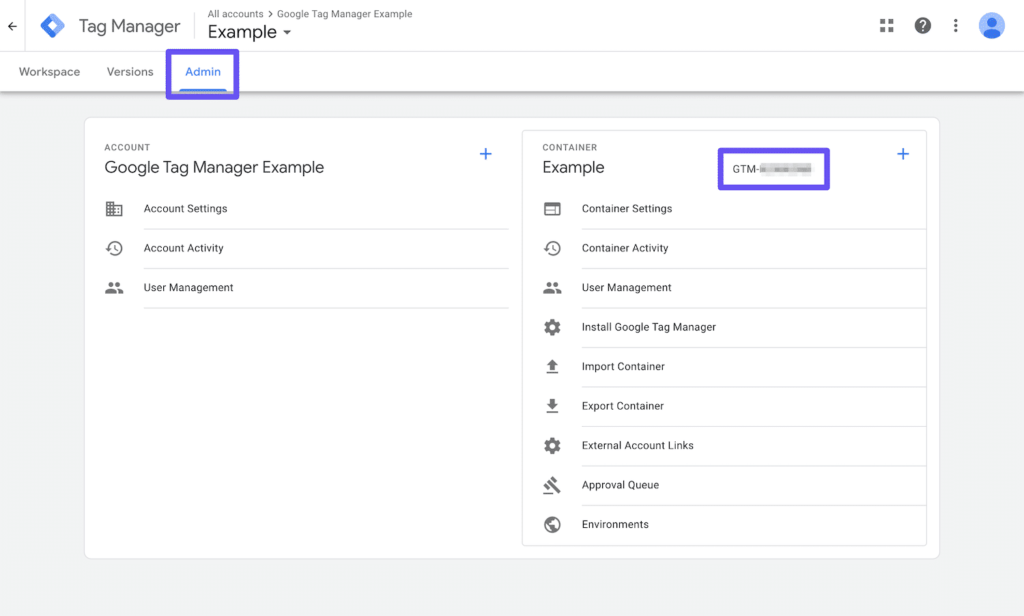 find container id wordpress google analytics 