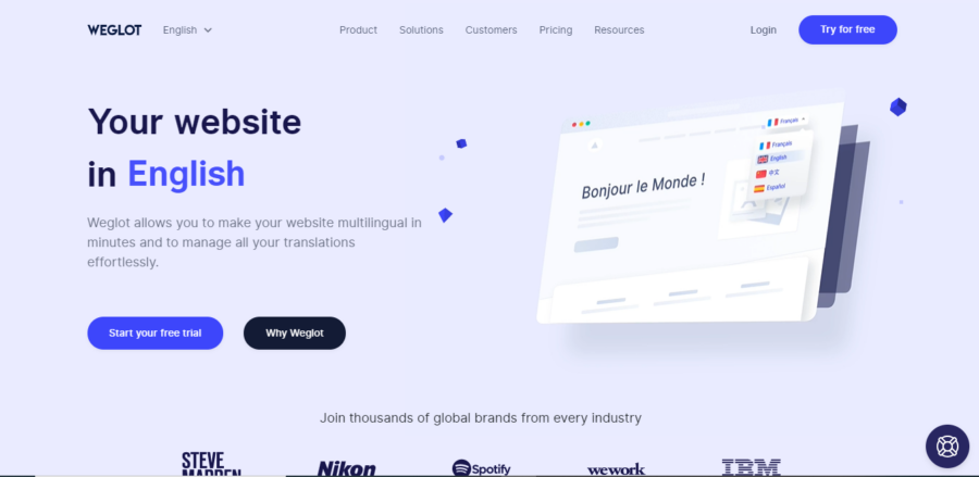 10 Best WordPress Translate Plugins 6 weglot