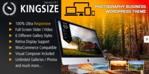 KingSize Fullscreen Photography Theme