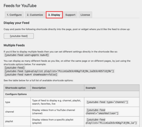 display embed youtube video wordpress
