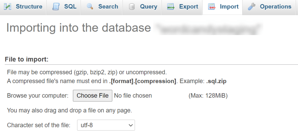 How to Backup WordPress Website (2 methods) 7 import database