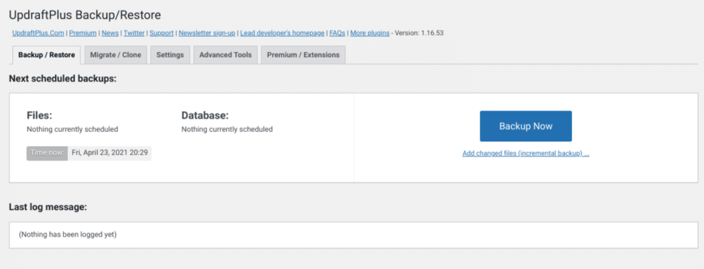How to Backup WordPress Website (2 methods) 9 updraft backup