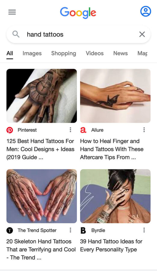 hand tattoos