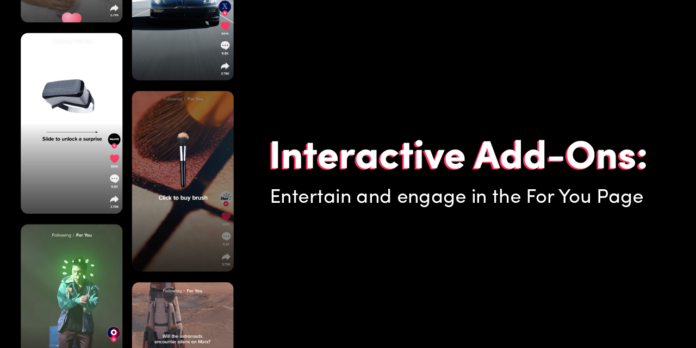 tiktok ads interactive add ons