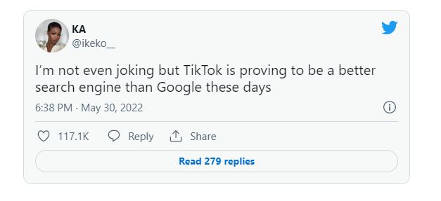 tiktok search engine