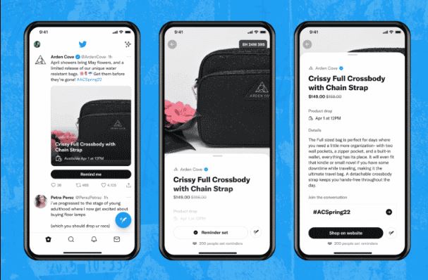 twitter announces product drops for merchants