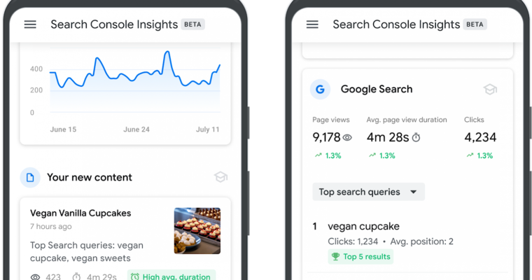 google search console insights