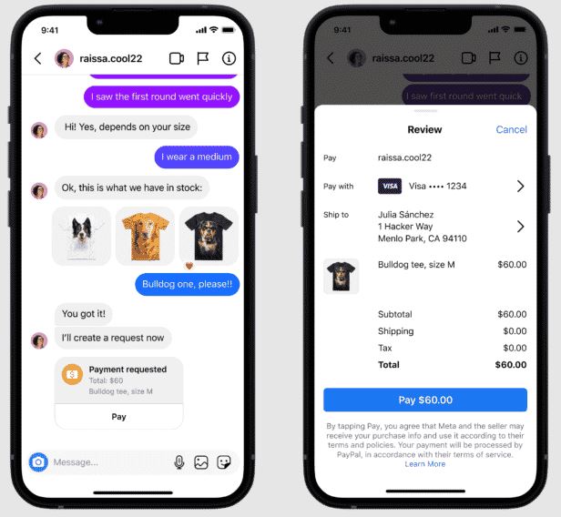 instagram announces payments in chat 1