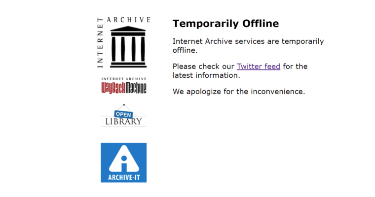 internet archive down