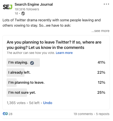 planning to leave twitter