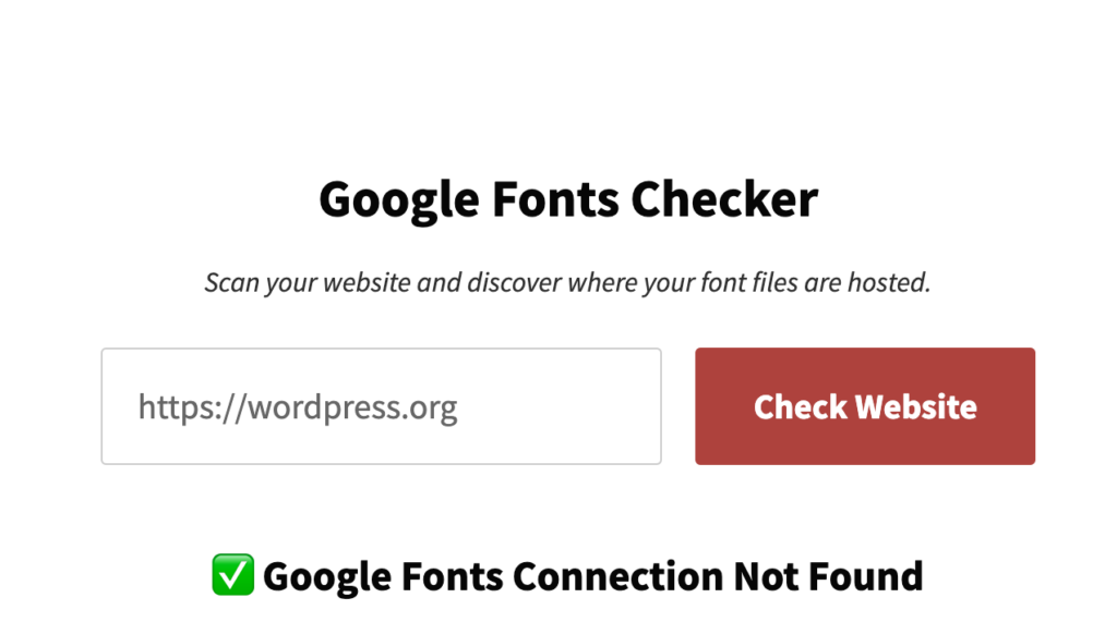 google font checker